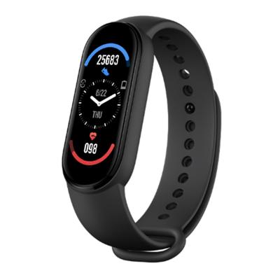 China M6 Touch Screen Wristband Watch Fitness Tracker Heart Rate Blood Pressure Monitor Color Screen Smart Watch Smart Sport Waterproof for sale