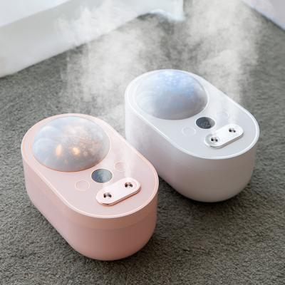 China New Multi-Functional Projection Lamp Projection Lamp Dual Mist Humidifier Rechargeable Desktop Air Humidifier Dual Jet /with Probe for sale