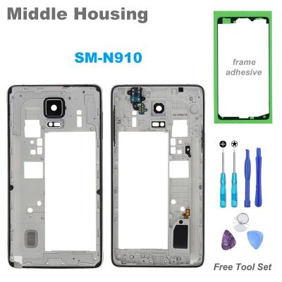 China Middle Frame for Samsung Galaxy Note 4 Housing Screen Plate Repair Part for sale