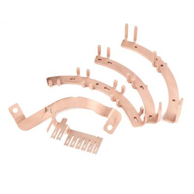 China Custom Metal Stamping Gold Plated Electrical Contact Springs Customized Tin-Phosphorus Metal Socket Extension Socket Switch Terminal Terminal Copper Brass Bronze Metal Available stamping parts for sale