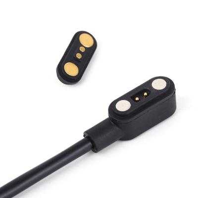 China Home smart pogopin magnetic connector adsorption type 2pin magnetic data cable charging cable to suction connector cable for sale