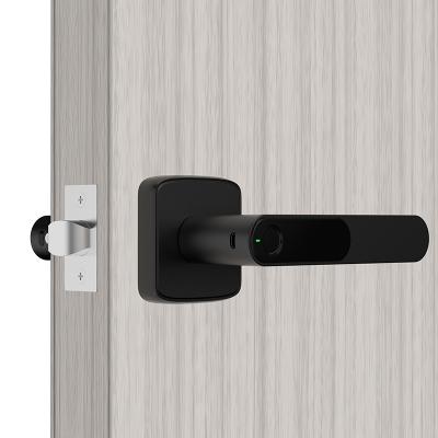 China Wooden or Metal Doors TENON Fingerprint K1 Indoor Biometric Mini Bluetooth Door Lock for sale