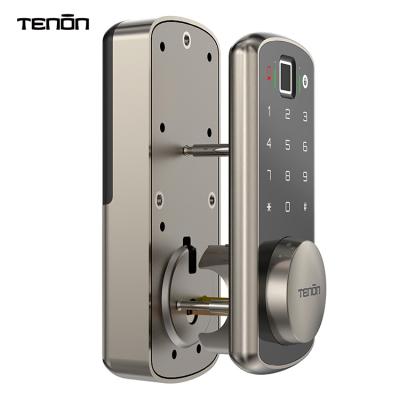 China Wooden or Metal Doors TENON K7 Indoor App Rfid Bluetooth Tuya Single Door Lock Fingerprint Digital Deadbolt Smart Keyless Lock for sale