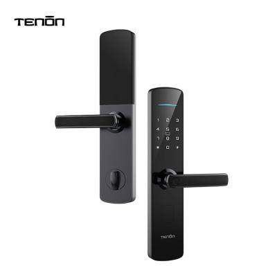 China Wooden or Metal Rfid Doors Keyless Lock Fingerprint Card Smart Outdoor Electronic Keyless Minimalist Digital Door Locks for sale