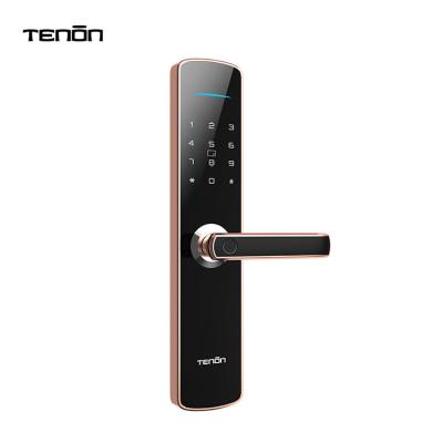 China Combination Digital Touch Screen Door Locks Wood Or Metal Home Electronic Biometric CE Certified Smart Door Lock for sale