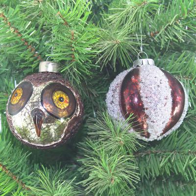 China 2022 Colorful Glass Christmas Ornaments Mini Christamas Ornaments Hanging On Christmas Tree Decoration Ornaments for sale