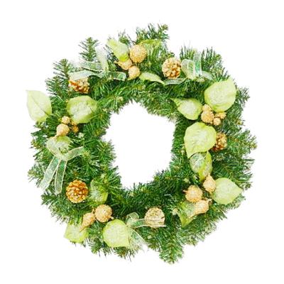 China 2022 Artificial Christmas Decoration Wreath Flowers Wreaths Beautiful Christmas Ornaments for sale