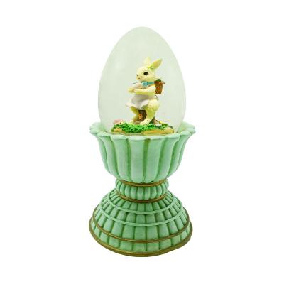 China Wholesale Europe Factory Resin Crafts Rabbit Christmas Decorations Toss Snowballs Custom Halloween Snow Globe Snow Globe Glass Crystal Ball for sale