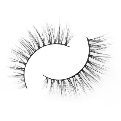 China Mink Eyelashes Vender 5d 25mm Mink Synthetic Human Hair False Fluffy Eyelash Full Volume for sale