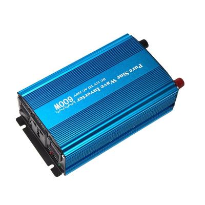 China off grid single phase dc to ac 220v 600w pure sine wave car power inverter 12v 110v 200*130*70mm for sale