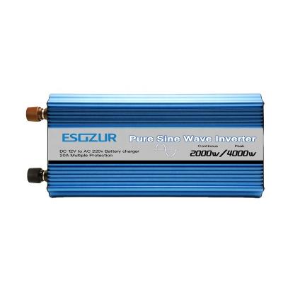 China DC 12V 24V Solar Power System To AC 220V Single Phase Frequency Pure Sine Wave Solar Power Inverter 2000w for sale