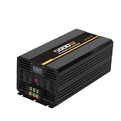 China Solar power system car power inverter dc12v 24V 48V to 220vac 110v 5000watts power inverter air conditioner solar inverter 12v 220v 5000w for sale