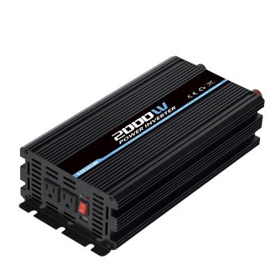 China 220v Shenzhen Inverter Solar DC Car Power Inverter 12 To 2000w/2000watt/2kw 24v Pure Sine Wave Inverter 310*165*85MM for sale