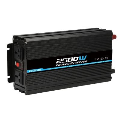 China DC12v 24v to AC 110V 220V 2500w 310*165*117mm solar power inverter solar power system for sale