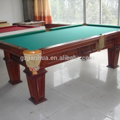 China Cheap Leather Hand Carved Billiard Table for sale