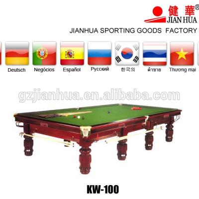 China Billiard Pool Table Factory 12ft Billiard Pool Table Manufacturer for sale