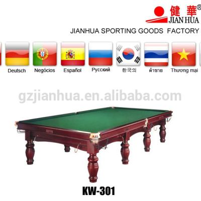 China Natural Leather Slate USA Pool Table for sale