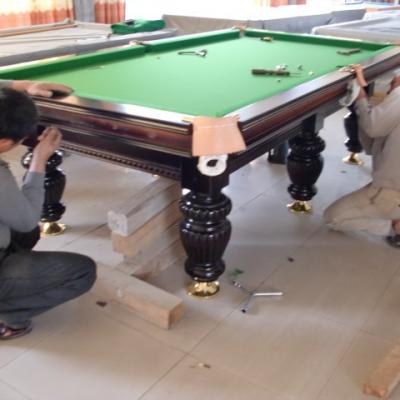 China High quality Russian billiard table IN LEATHER for sale