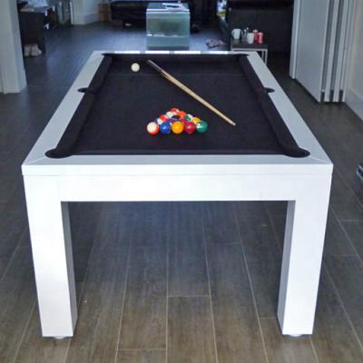 China Plastic 7ft &8ft 2 in 1 dining pool table with desk for sale