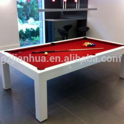 China Leather dual function dining with pool table for sale