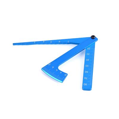 China High Hardness 3 in 1 Adjustable RC Scale Measuring Wheel Height Rim Camber Gauge Angle Ruler Tool for 1/8 1/10 RC Car Truck for sale