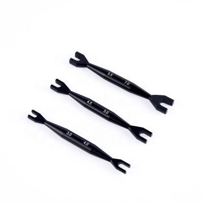 China Multifunctional Black Model Fork Wrench Tool Classic Three-Piece Set For Car Helicopter Model Boat Professional Wrench for sale