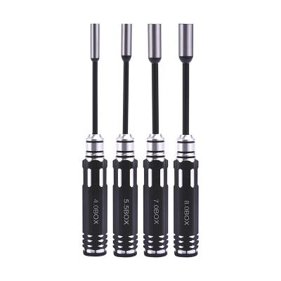 China Vehicles & Remote Control Toys 4PCS 4.0mm 5.5mm 7.0mm 8.0mm Hex Driver Set Allen Screwdriver RC Tools Hexagon Flat Screwdriver Key Drivers Tear Off Tool Kit for sale