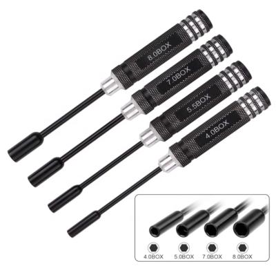 China Rc Tools Kit Set Hobby 4pcs Hex Socket Wrench Screwdrivers for RC Helicopter RC Boat Rc Cars, Metal Nut 4.0/5.5/7.0/8.0mm for sale