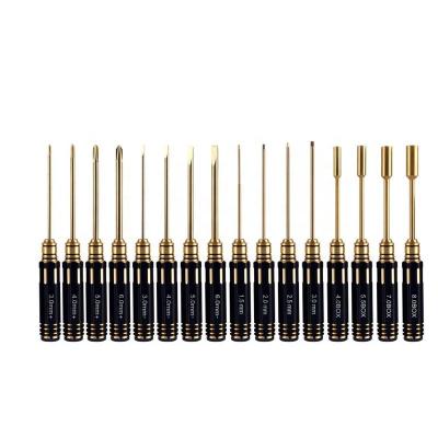 China Comfortable Handle 16 in 1 High Precision Handle Screwdriver Repair RC Tool Kit for Rc Helicopter Boat Cars Drone for sale