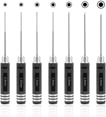 China Vehicles & Remote Control Screwdriver RC Screwdriver Tools Kit Hex Toys 7pcs Set 0.9 1.27 1.3 1.5 2.0 2.5 3.0mm for RC Helicopter Bench Model for sale