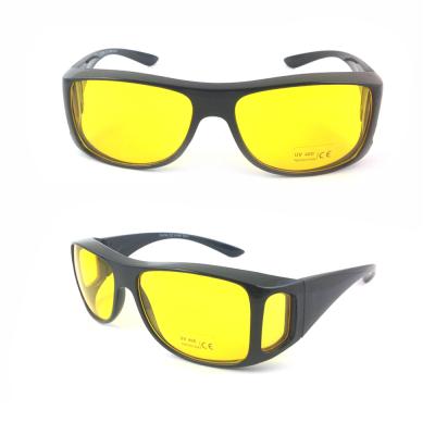 China Fashion Sunglasses Fitover Custom Style Night Vision Driving Glasses for sale