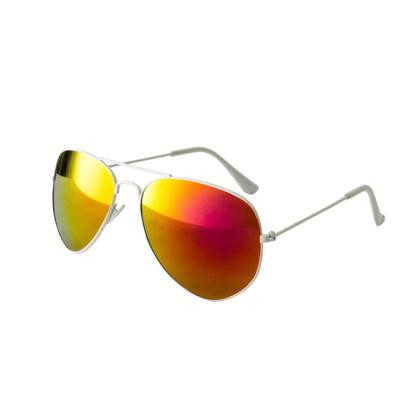 China Fashion plastic sunglasses hot sell classic pilot mirror solid 3025 color aviation glass men's sunglasses 56mm brand glass for sale