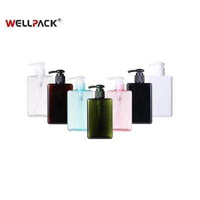 China Square Petg 280ml Bottle Cosmetic Packing Lotion Cosmetic Bottle for sale