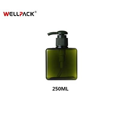 China Square Cosmetic Bottle Cosmetic Packaging 250ml Plastic Bottle for sale