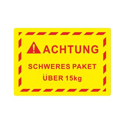 China Suitable for printing sticker printing customized warning packaging marks safety stickers off weight warning signs for sale