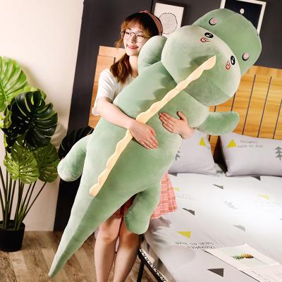 China Super Soft Huggable Huge Dino Plush Girls Birthday Gifts Shaped Pillow for sale