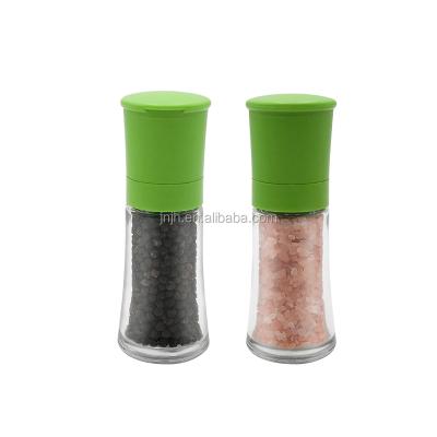 China Sustainable Cooking Tools Pepper Mill Glass and Ceramic Salt and Pepper Mill Grinder for Spices Grinder for sale