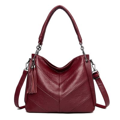 China Other Wholesale Soft PU Leather Women's Messenger Bag Fashion Casual Women's Messenger Bag Simple And Large Capacity for sale