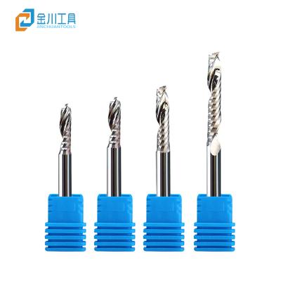 China The processed side is smooth and free from left-handed down-cut burrs JC 6mm single-edged milling cutter PVC bottom chip removal cut without burrs for sale