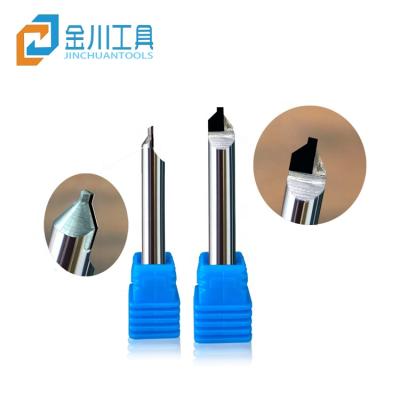 China Engraving Machine Processing Jinchuan Hot Sale China Manufacturer Diamond Highlights Cutter Tool Pcd Chamfer Grooving Cutter for sale