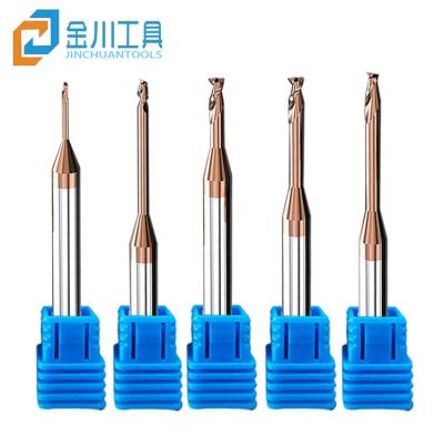 China Jinchuan CNC Machining Solid Carbide Ball Nose Shank Milling Router Bit Long Neck CNC Cutter for sale