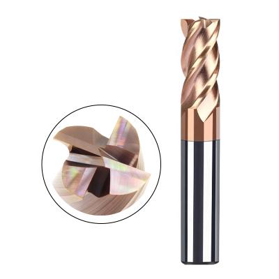 China Hot Sale Jinchuan CNC Solid Carbide 4 Flute Endmill Cutter Milling Flat Cutting Tool for sale