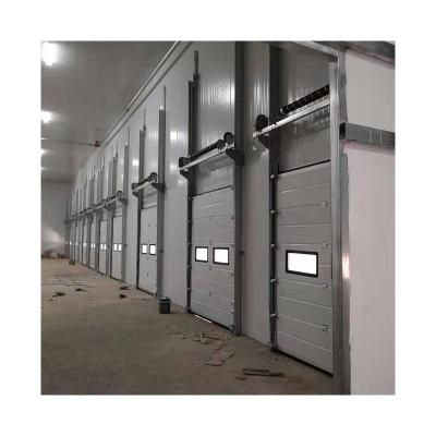 China Waterproof Clear Fast Automatic Galvanized Steel Electric Electric Roll Up High Lifting Sectional Door for sale