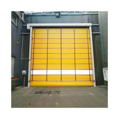 China High Quality Heat Insulation Automatic Quick Up High Speed ​​Rapid PVC Stacking Door for sale