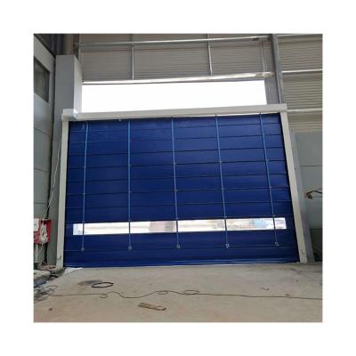 China Heat Insulation Flexible Roll Up Factory Garage Fast Prices High Speed ​​PVC Stacking Door for sale