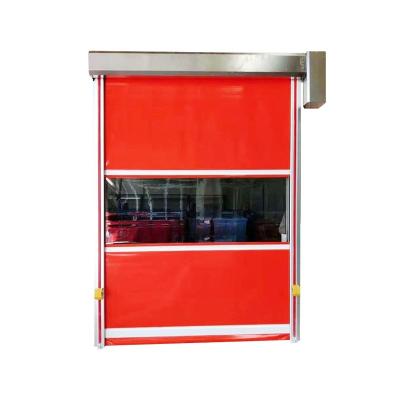 China Modern Soft Cold Chain Logistics Shutter Door Automatic Induction Speedy PVC Shutter Door for sale