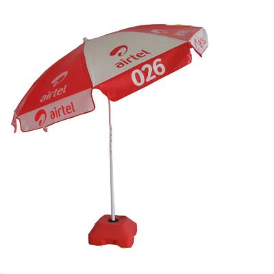 China 450g PVC Custom Beach Umbrella Printing Umbrella Advertising Beach Umbrella For Gift for sale