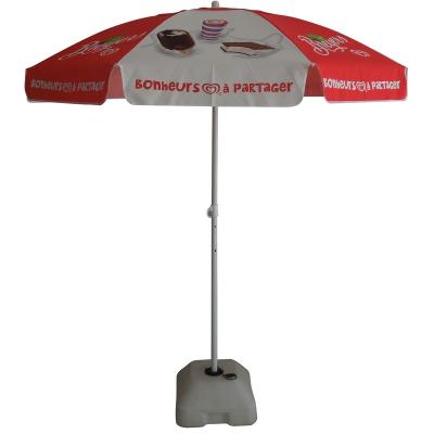 China Custom Outdoor Beach Umbrella Advisteing Logo Umbrella Beach Parasol Wholesale Outdoor Furniture for sale