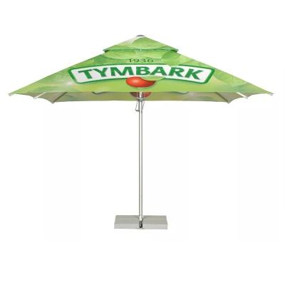 China Minimalist RPET Cloth Parasol Garden Umbrella Outdoor Patio Umbrella Restaurant Drinks Decorative Garden Umbrellas for sale