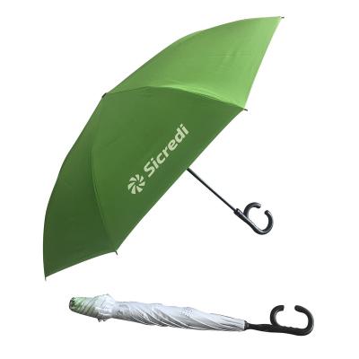 China Best Selling Manual Umbrella Upright Reverse Golf Manual Open Upright Reversible Umbrella Custom Reverse Umbrella for sale